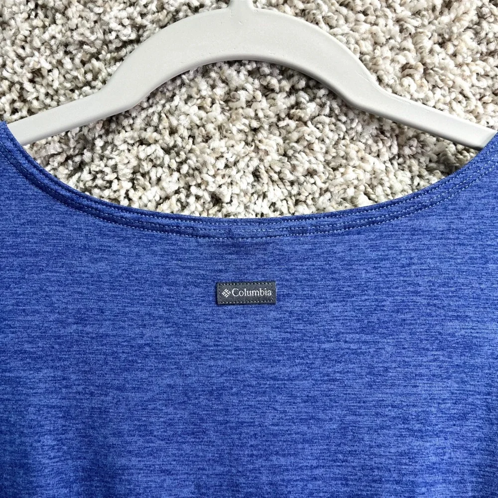 Columbia Dress Women's Small Pacific Haze Blue Heathered Elastic Waist Athletic - Picture 6 of 6